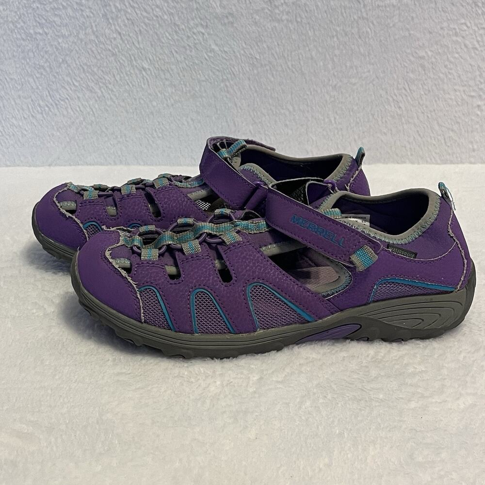 Merrell Women's 6 M Hydro Hiker Waterproof Sport Sandal Purple Water Shoes